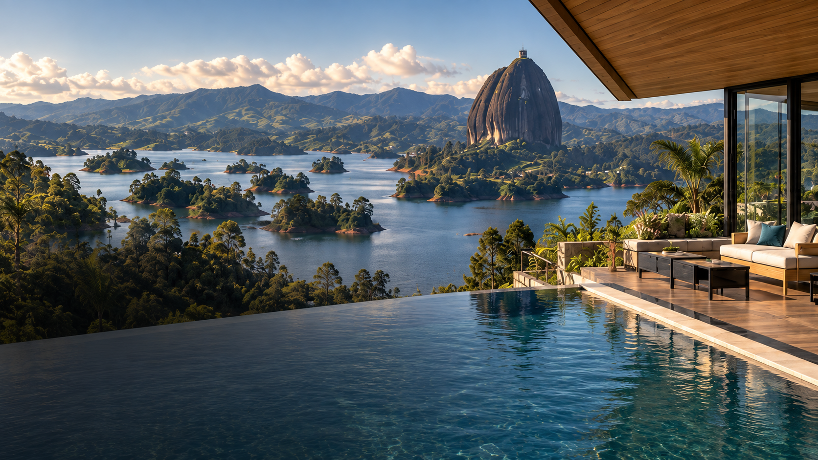 Vista panorámica de Guatapé, Antioquia